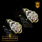 Buy 14k gold earrings for women armenian gold fashion jewelry где купить золотые серьги с драгоценными камнями недорого Серьги из золота (27)